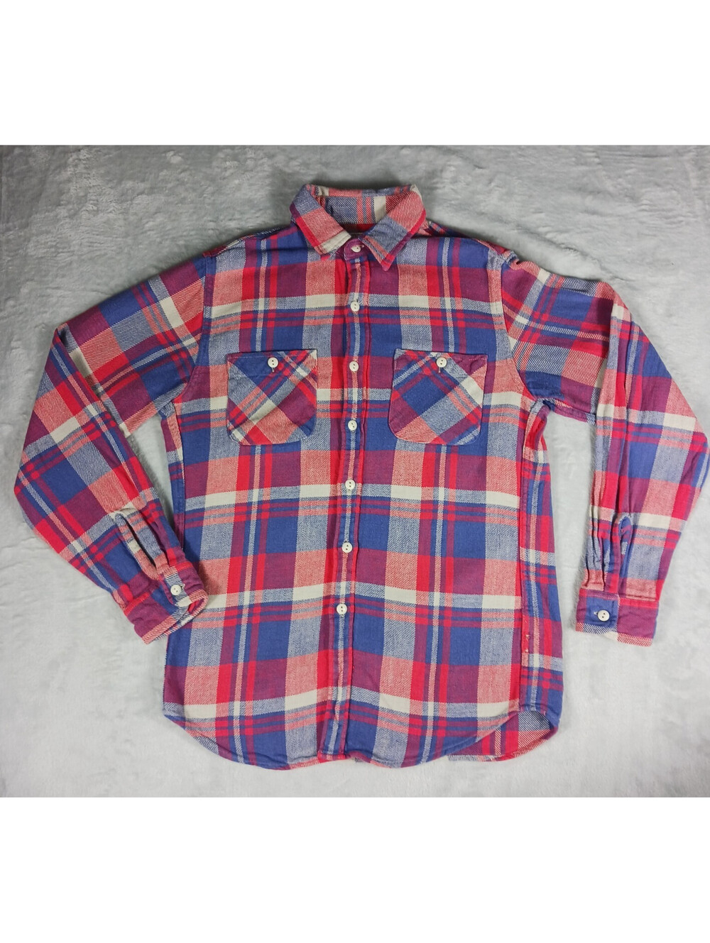 Wallace & Barnes Garments of Distinction Long Sleeve Flannel Cotton Size Small